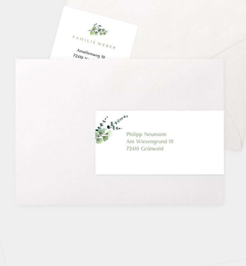 Adressaufkleber kommunion/adressaufkleber/occasion Schönes Land · Vintage