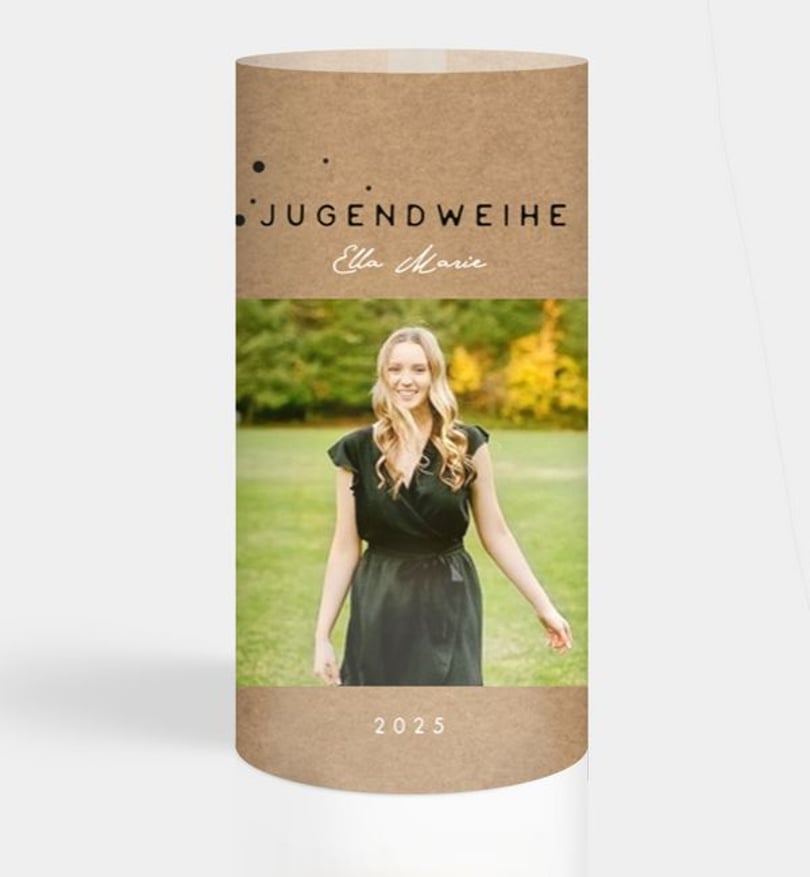 Windlichtkarte jugendweihe/windlichtkarte/occasion Familienpost · Crafty