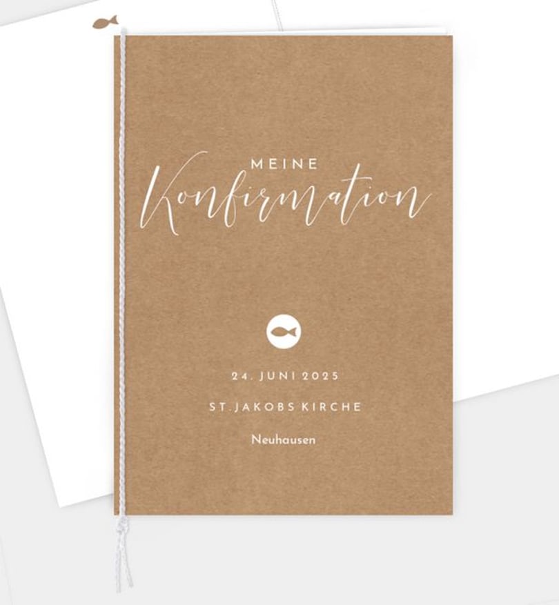 Kirchenheft konfirmation/kirchenheft/occasion Crafty & easy