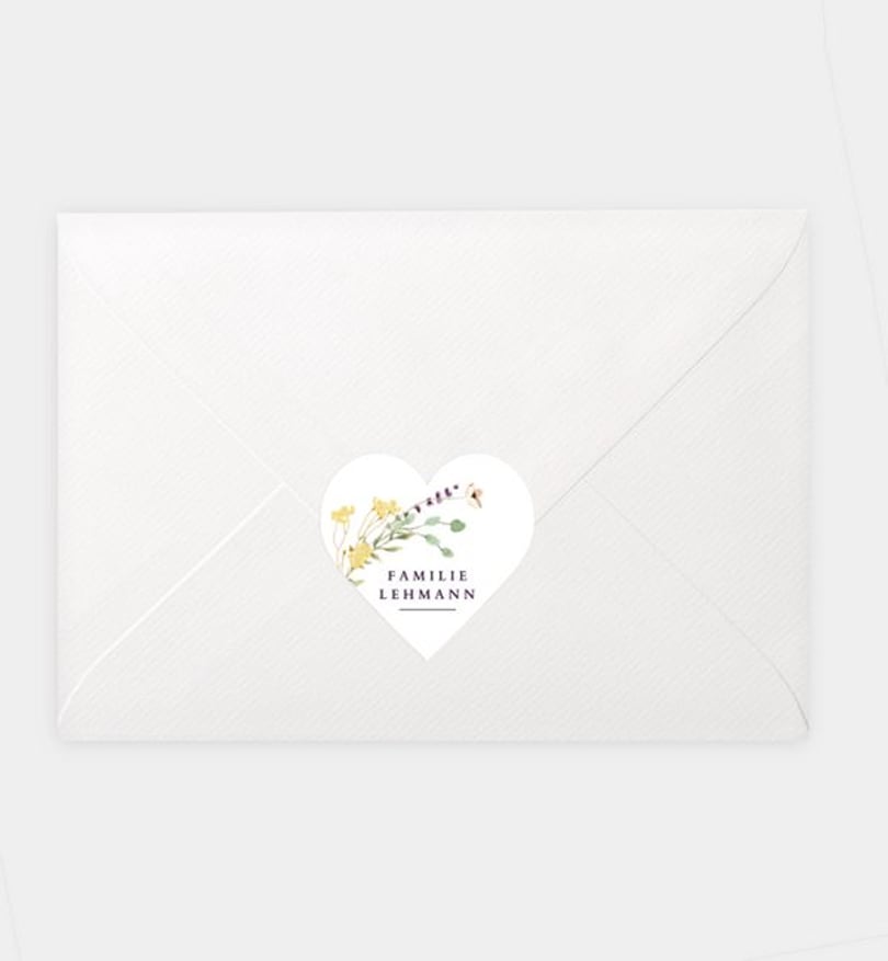 Siegelsticker Firmung Blütengarten