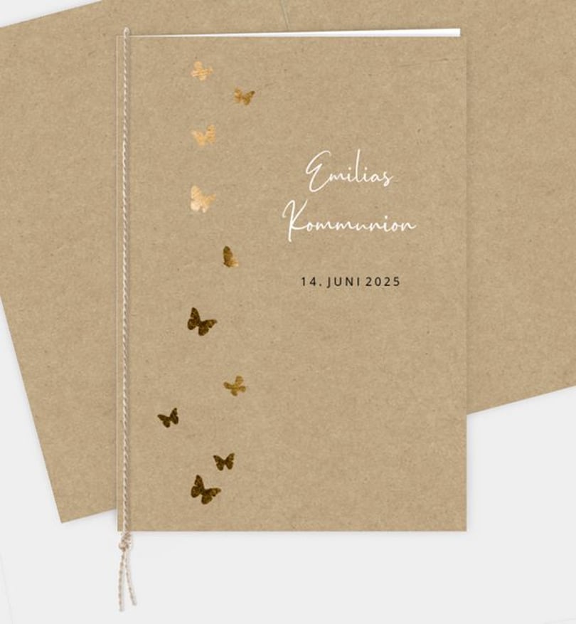 Kirchenheft kommunion/kirchenheft/occasion Butterfly