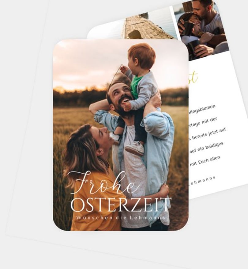 Grußkarte Ostern Edel