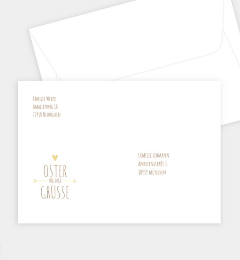 Briefumschlag Ostern Vintage Love · Crafty