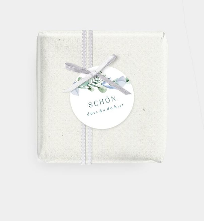 Geschenkanhänger Taufe Blätterzeichen