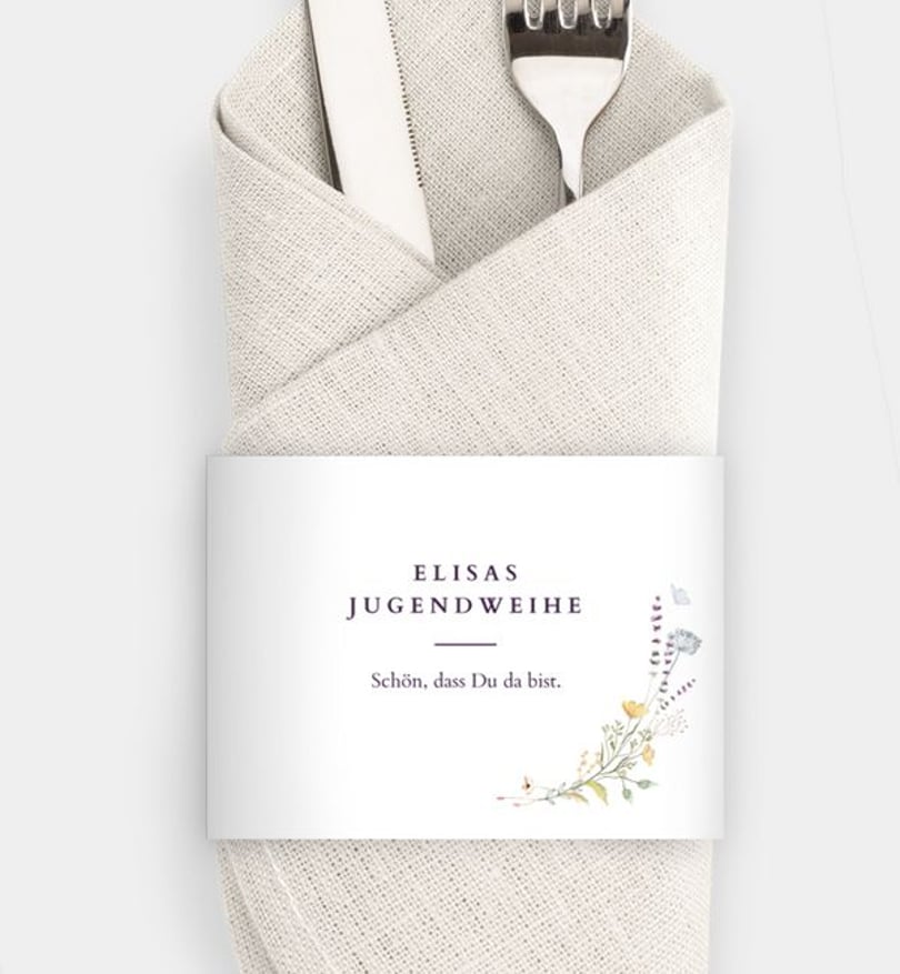 Besteck Servietten-Zubehör jugendweihe/besteck-serviettenzubehoer/occasion Blütengarten