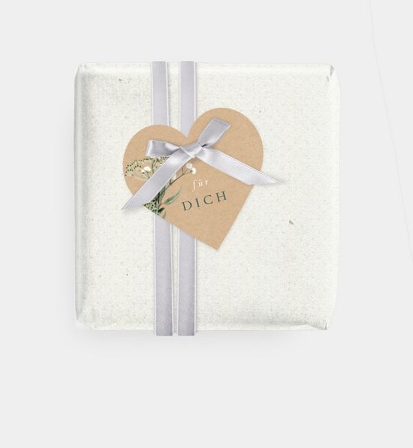 Geschenkanhänger Hochzeit Zarter Ausdruck · Vintage