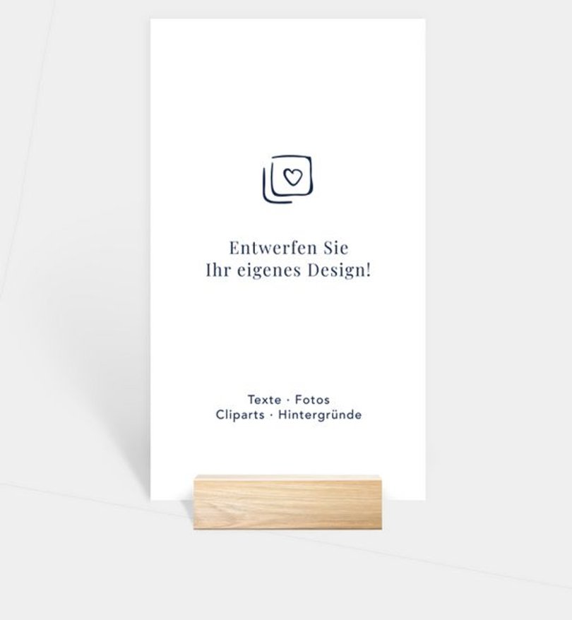 Menükarte Trauer Blanko Design