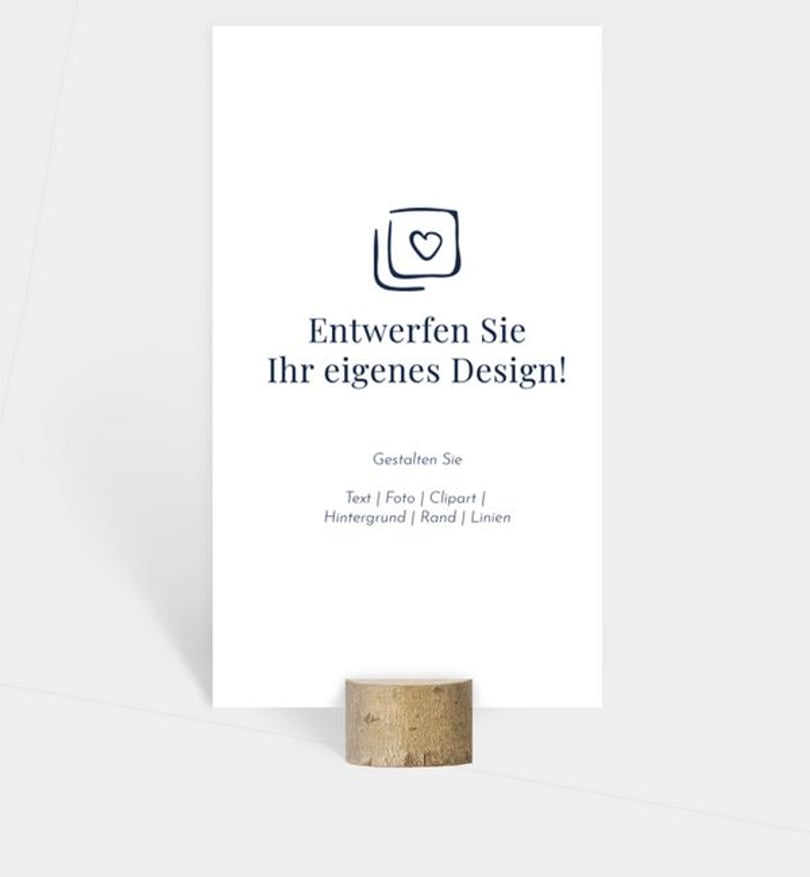 Menükarte Trauer Blanko Design