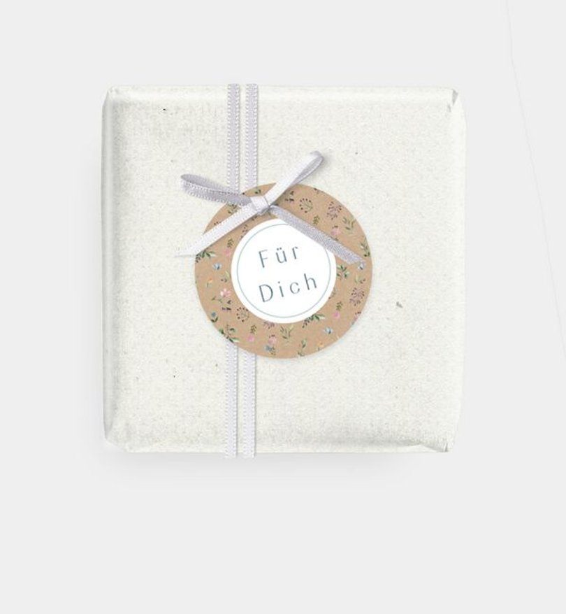 Geschenkanhänger Taufe Süße Blümchen