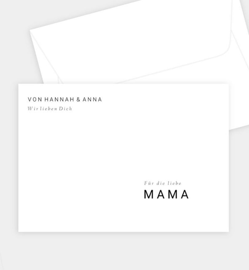 Briefumschlag muttertag/briefumschlag/occasion Meine Mama
