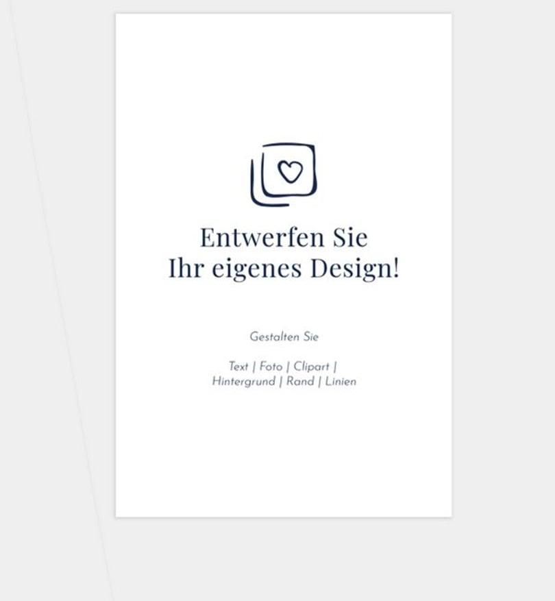 Erinnerungsbild Trauer Blanko Design