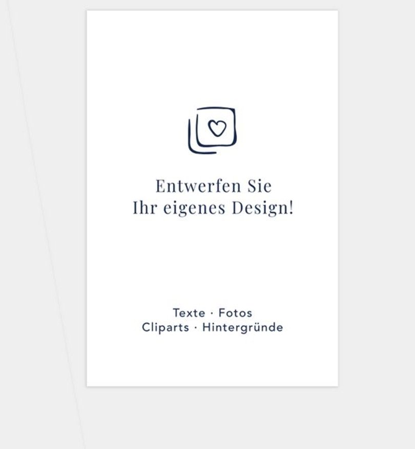 Erinnerungsbild Trauer Blanko Design