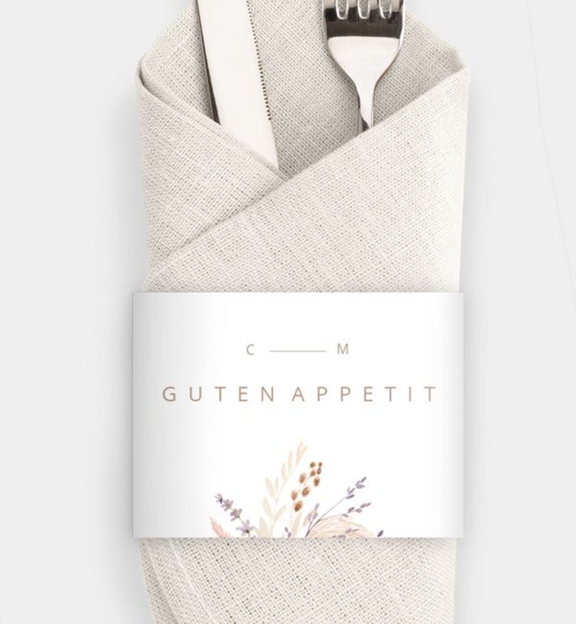 Besteck Servietten-Zubehör Hochzeit Praia