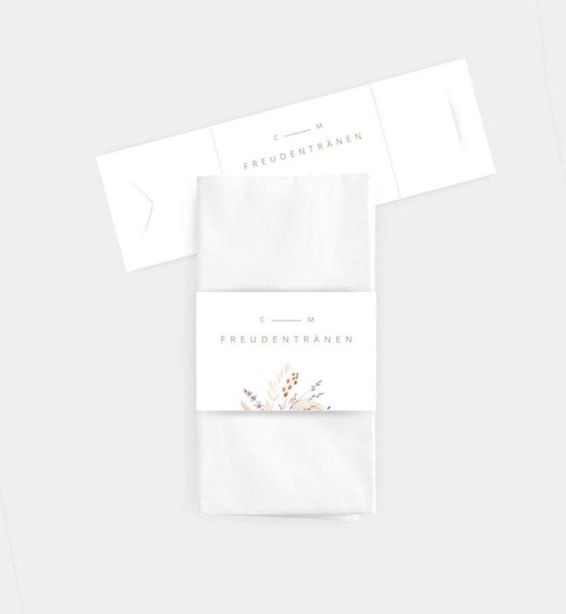 Taschentücher Banderole Hochzeit Praia