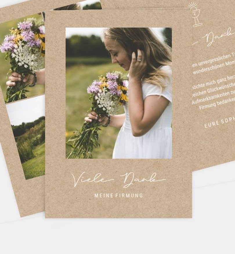 Dankeskarte Firmung Crafty Day