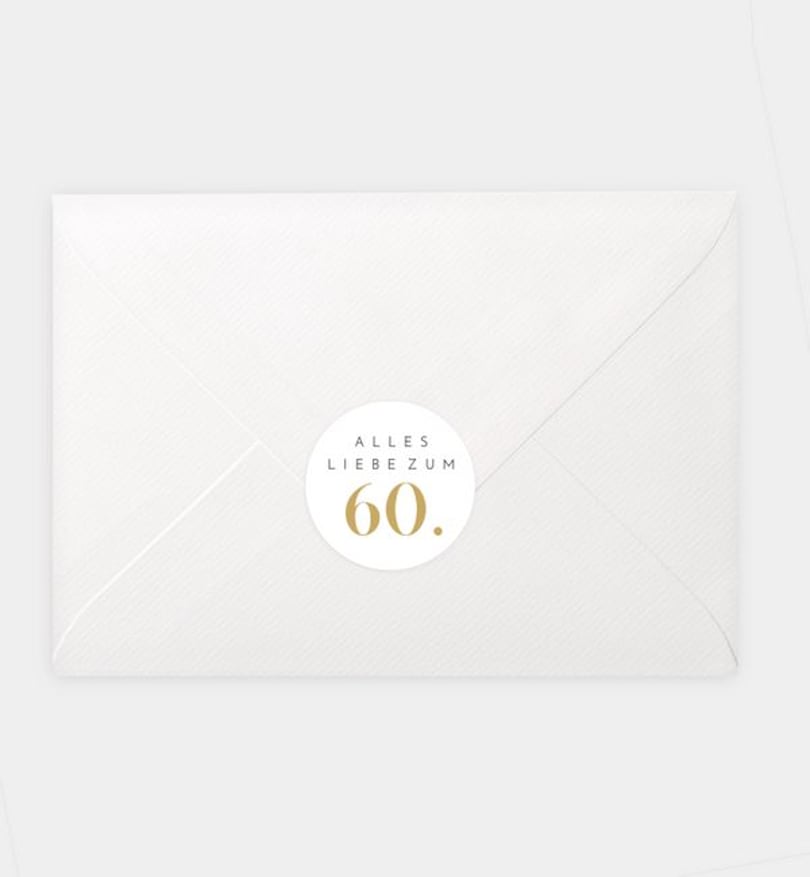 Siegelsticker Geburtstag Graceful