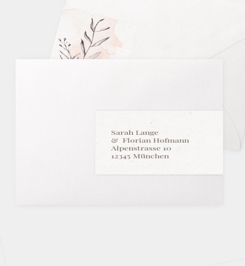 Adressaufkleber Hochzeit Lovely Blush