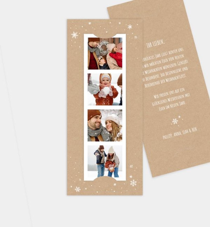 Weihnachtskarte Weihnachten/Privat Cozy Collage