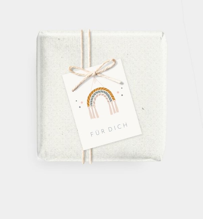 Geschenkanhänger Kindergeburtstag Boho Wimpel