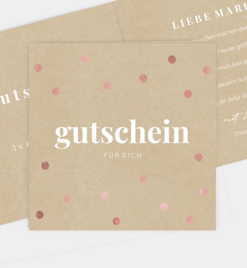 gutscheinkarte Geburtstag Color Spots