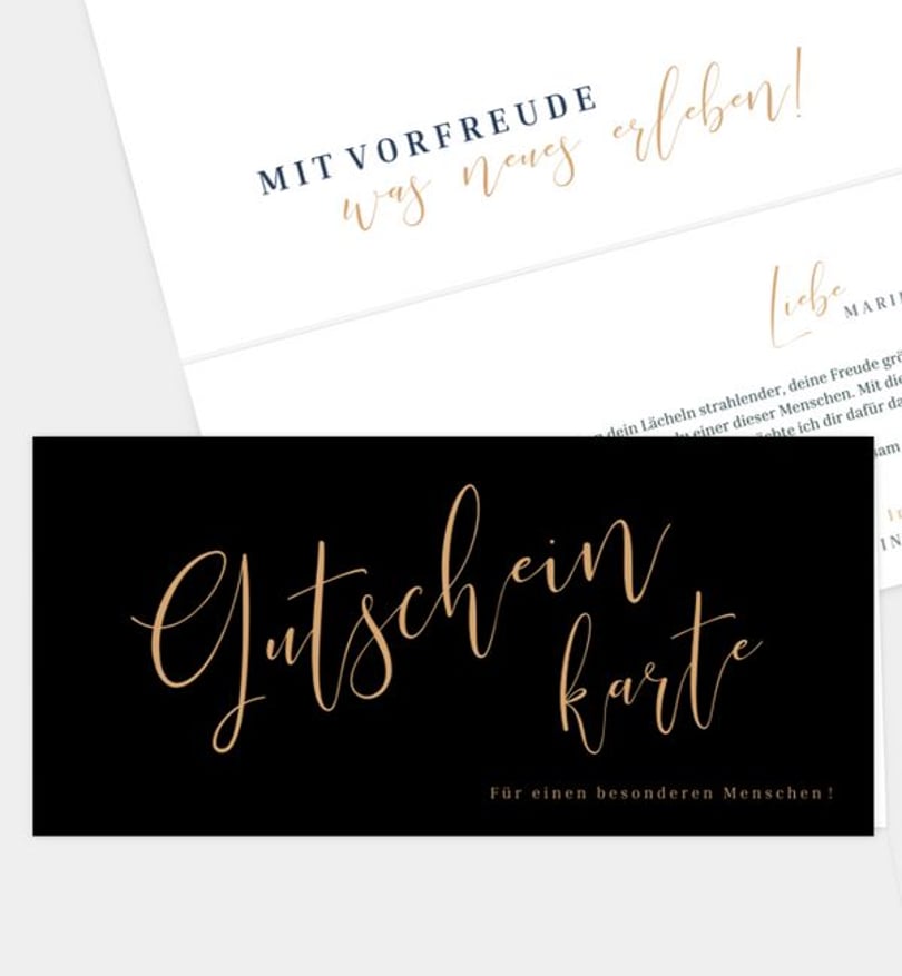 gutscheinkarte Geburtstag Feine Worte