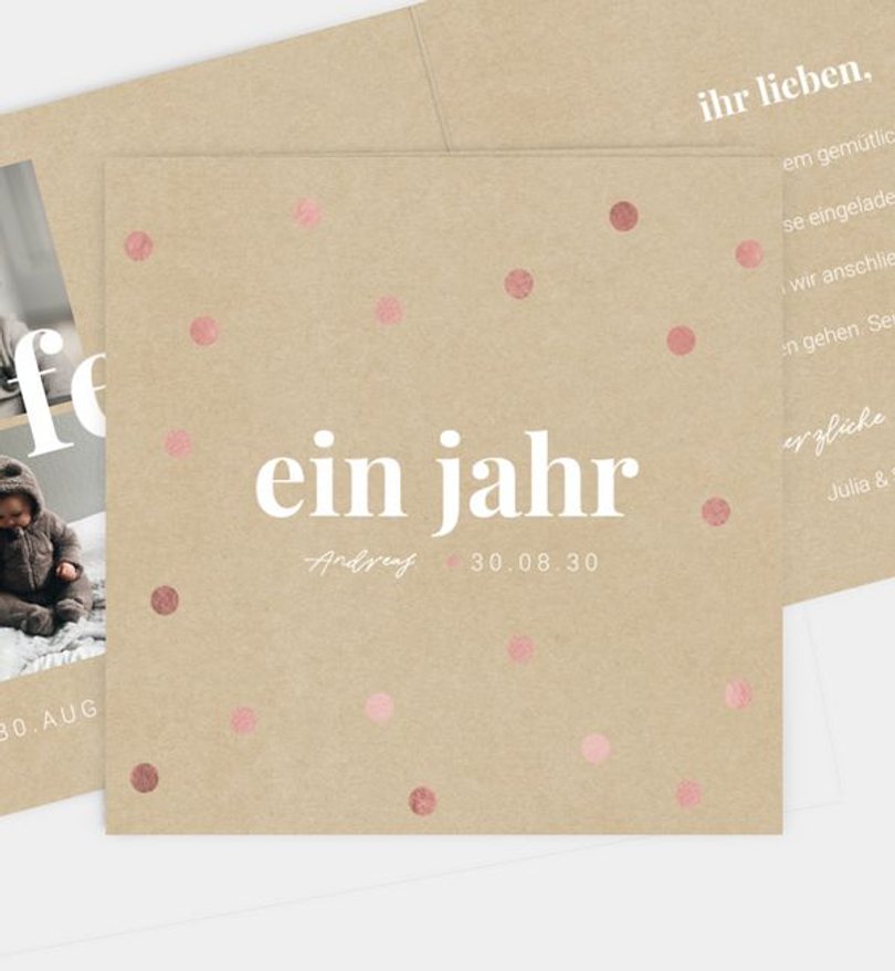 Einladungskarte Kindergeburtstag Color Spots