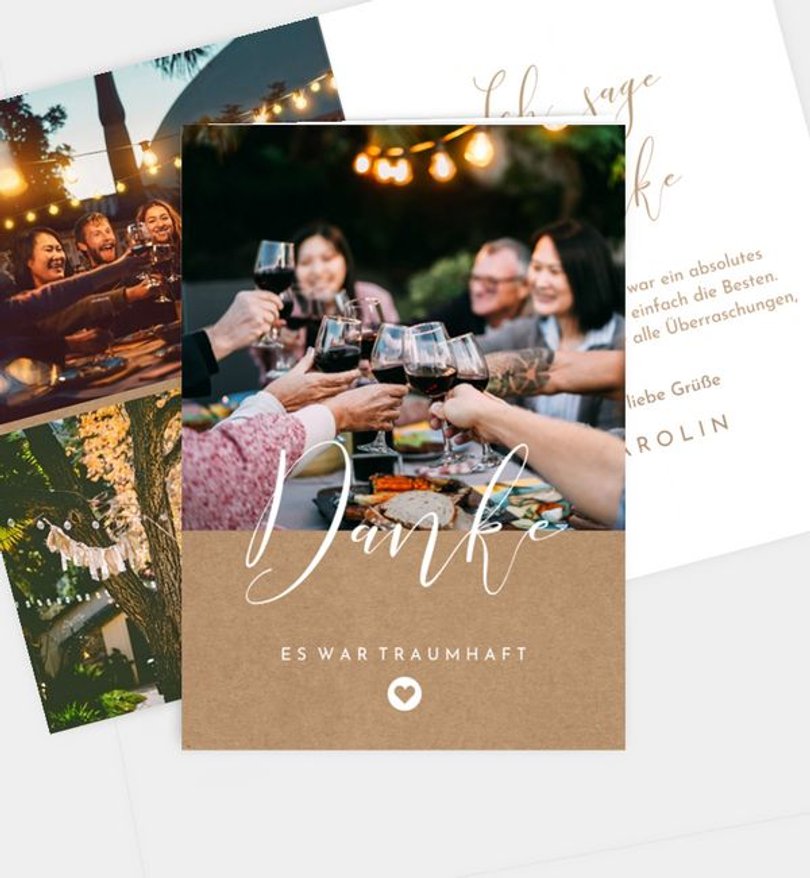 Dankeskarte Geburtstag Easy Day