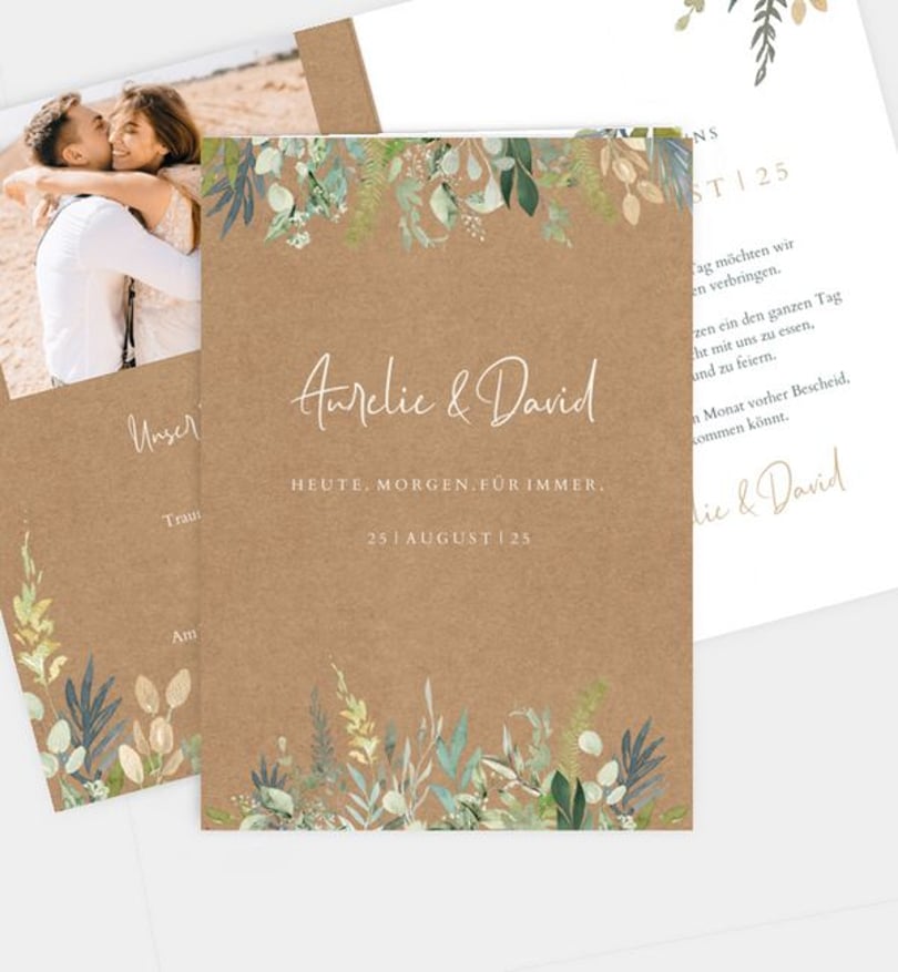 Einladungstandesamt Hochzeit Standesamt Wiesenbouquet