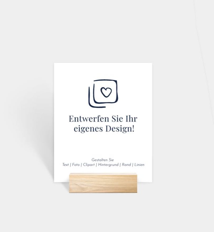 Fotoaufsteller Muttertag Blanko Design