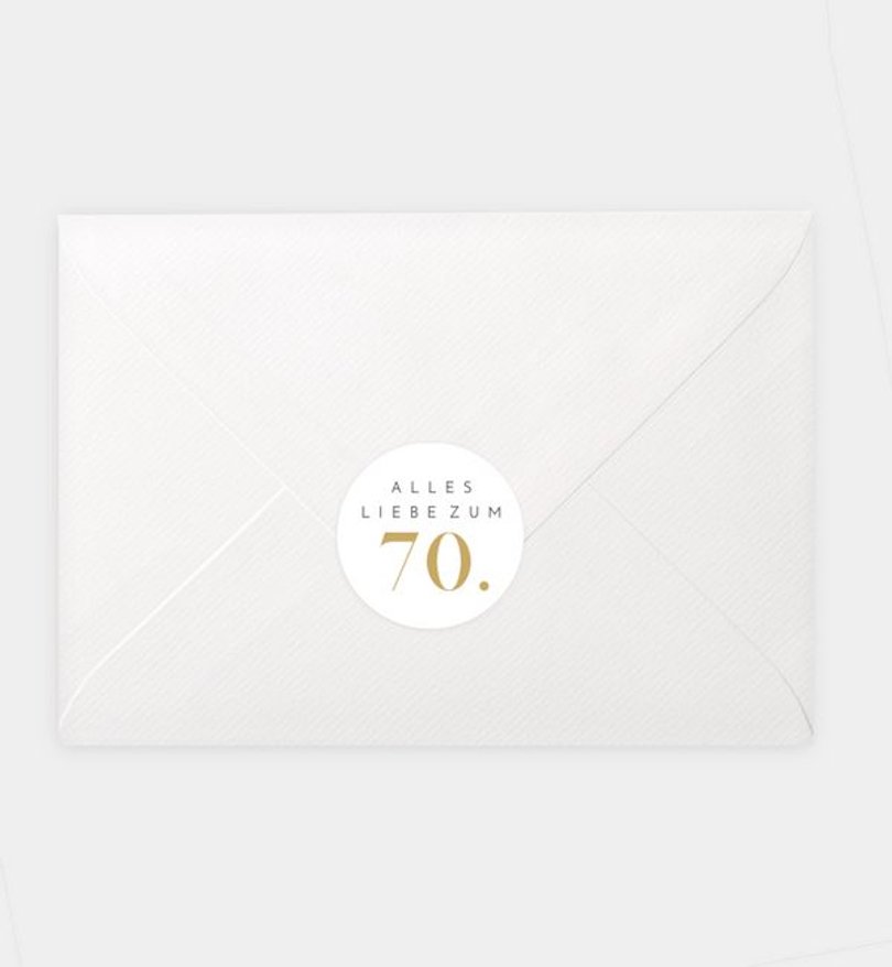 Siegelsticker Geburtstag Graceful