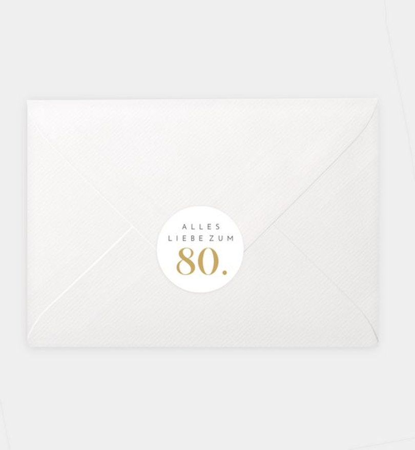 Siegelsticker Geburtstag Graceful