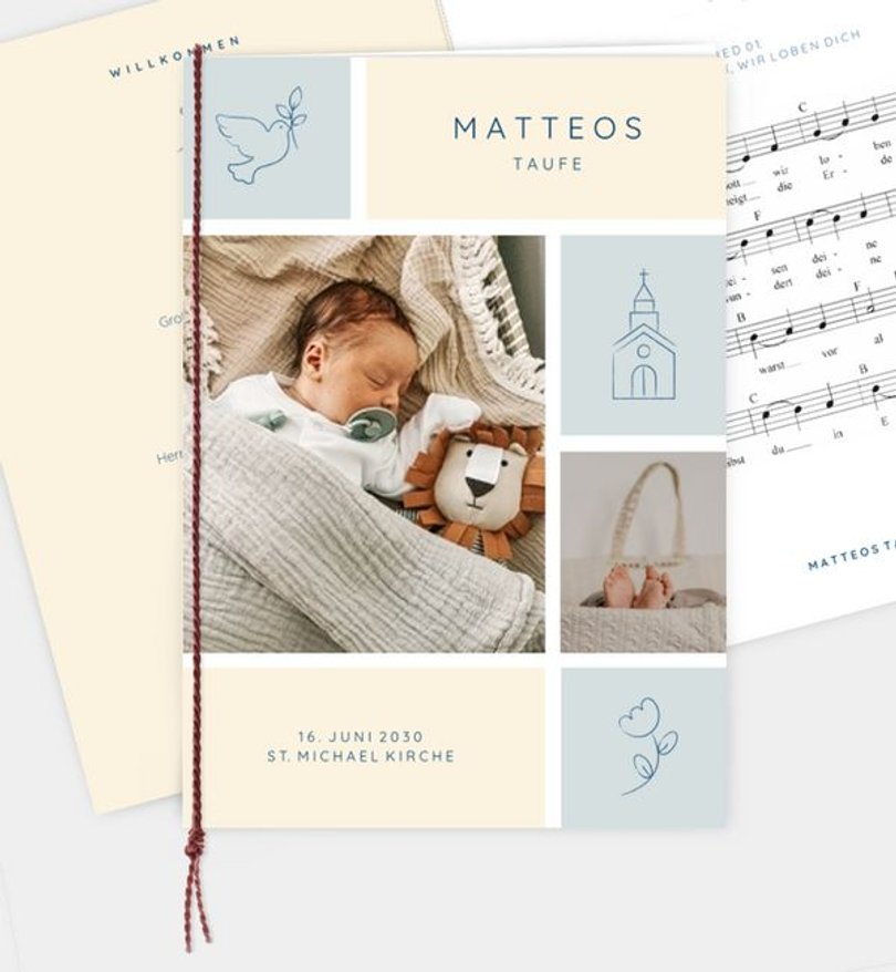 Kirchenheft Taufe Matteo