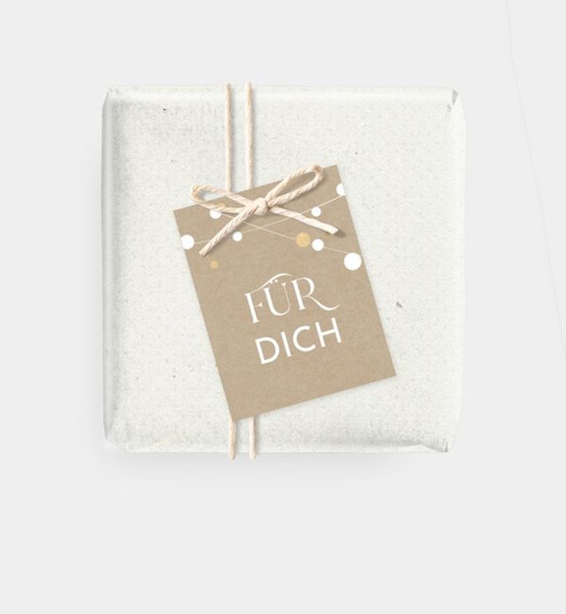 Geschenkanhänger Geburtstag Girlande klassisch