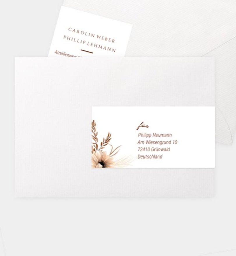 Adressaufkleber Hochzeit Boho Beauty
