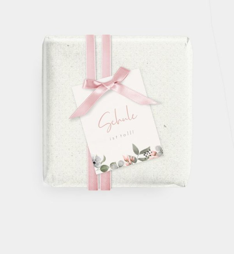 Geschenkanhänger Einschulung Kleines Reh