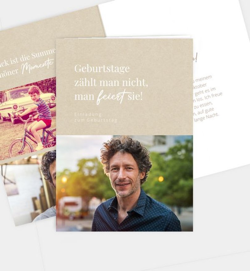 Einladungskarte Geburtstag Birthday Magic · Vintage