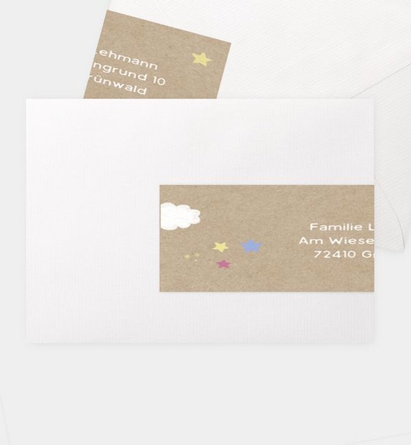 Adressaufkleber Einschulung Unicorn · Crafty