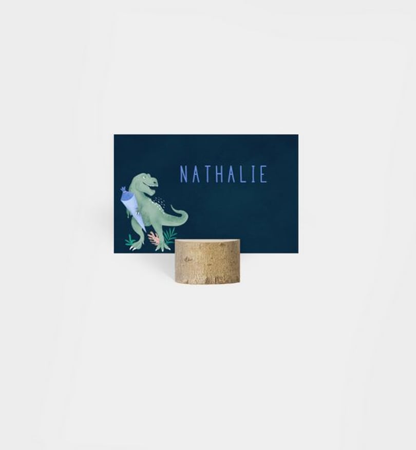 Tischkarte einschulung/tischkarte/occasion Tyrannosaurus