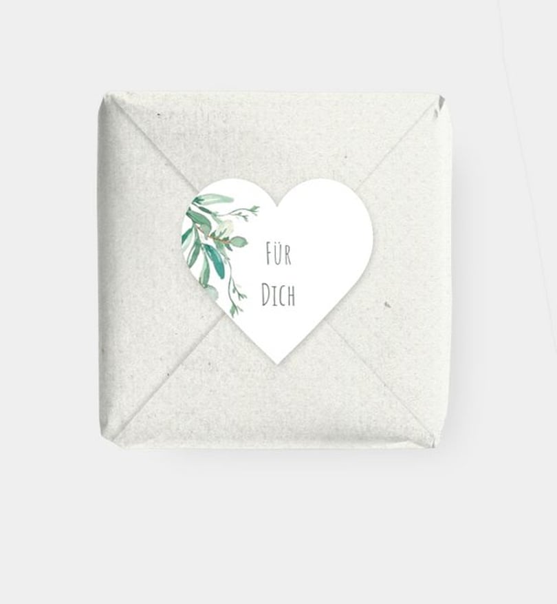 Geschenkaufkleber Geburtstag Soft Green