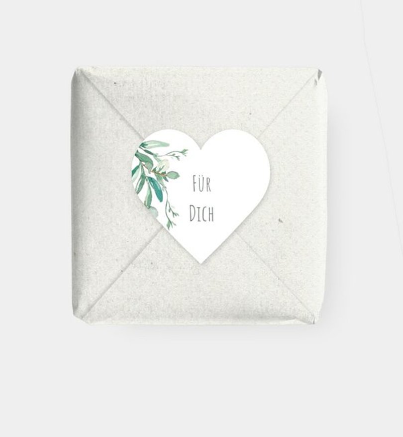 Geschenkaufkleber Geburtstag Soft Green