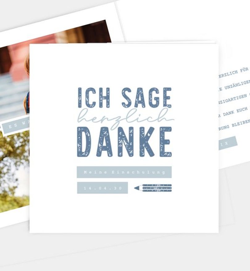 Dankeskarte Einschulung My Day