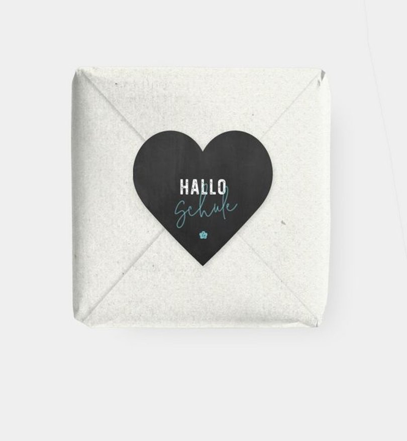 Geschenkaufkleber Einschulung Eingetütet