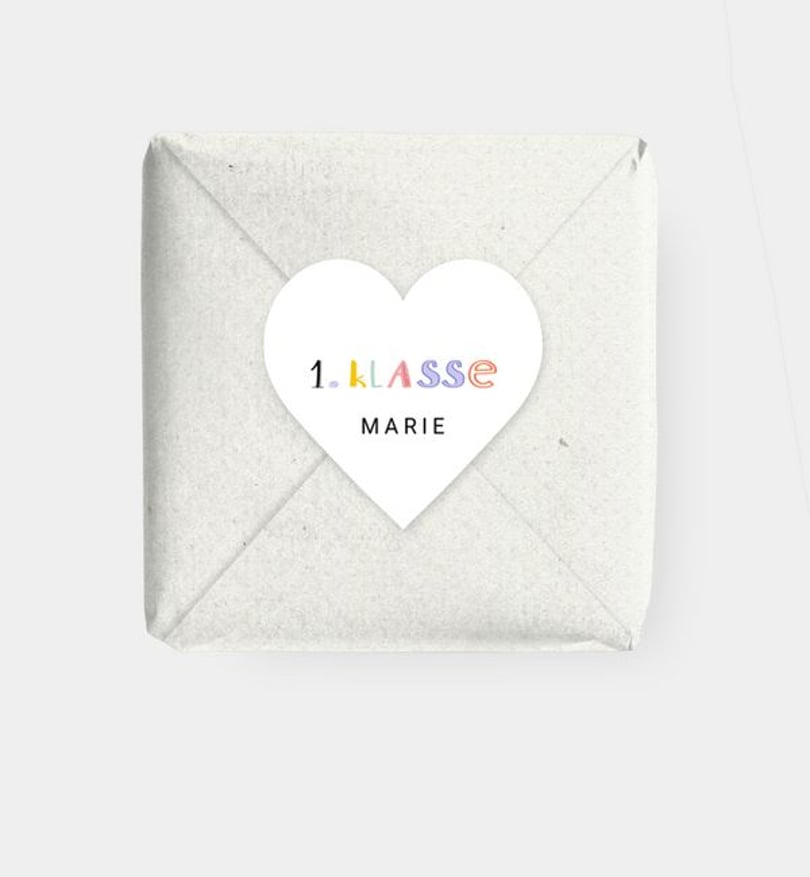 Geschenkaufkleber einschulung/geschenkaufkleber/occasion Alphabet