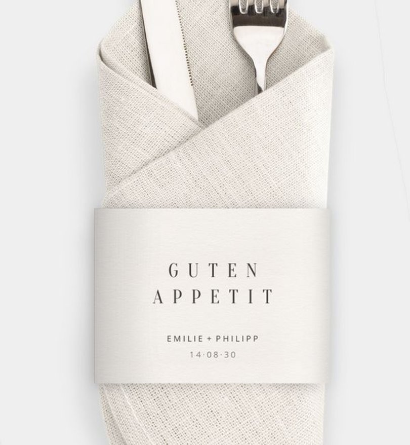 Besteck Servietten-Zubehör Hochzeit Modern Style