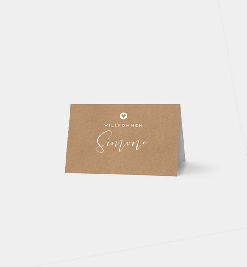 Tischkarte Hochzeit Easy Wedding