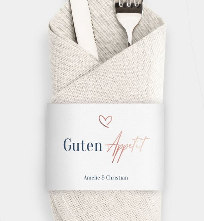 Besteck Servietten-Zubehör Hochzeit Weicher Übergang