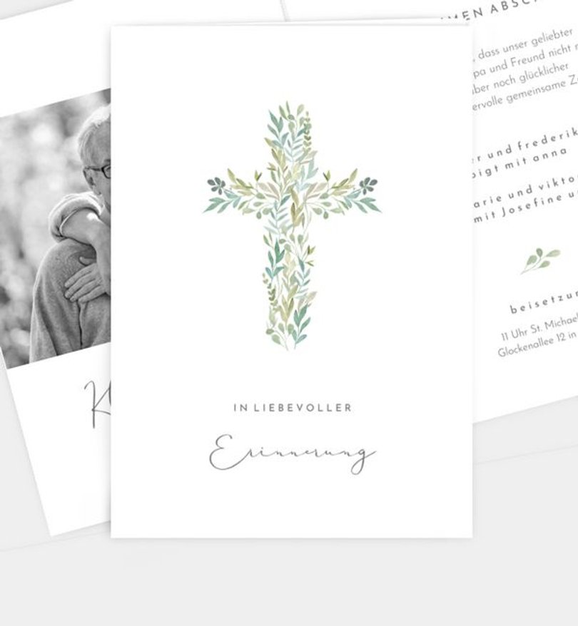 Trauerkarte Trauer Gottesliebe