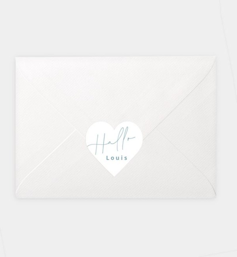 Siegelsticker Geburt Hello miracle