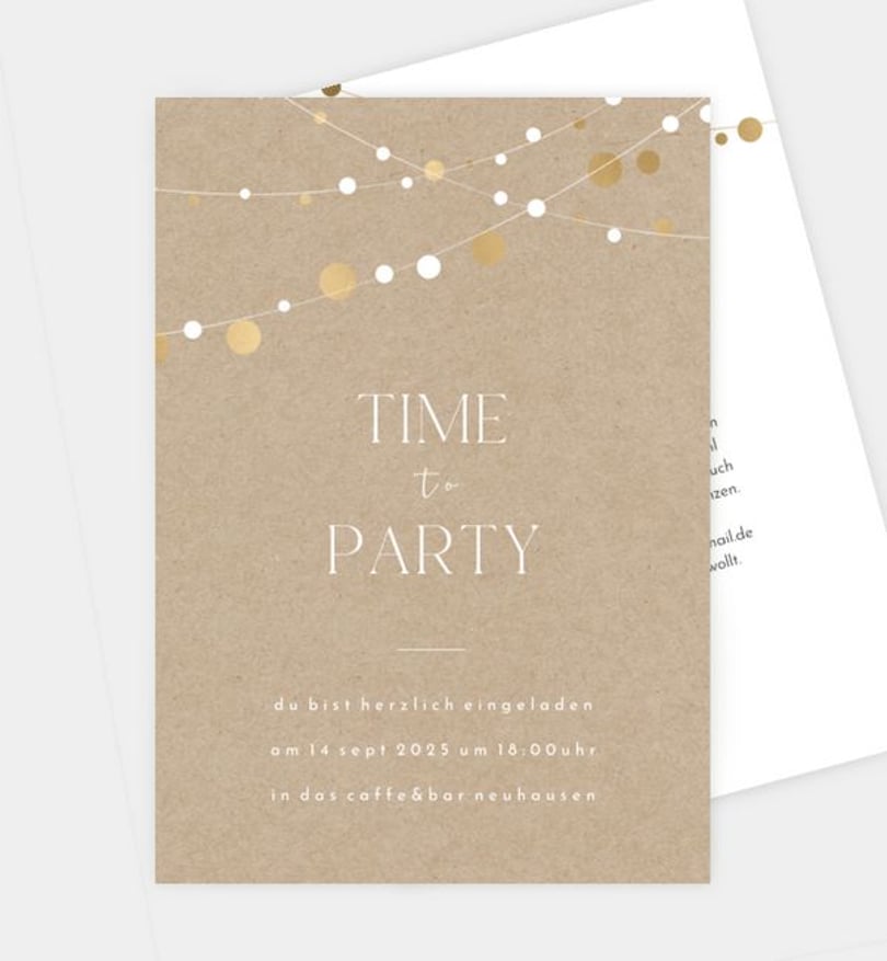 Einladungskarte sommerfest/einladungskarte/occasion Party Girlande