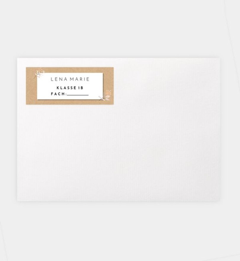 Namensaufkleber Einschulung Cute Polaroid